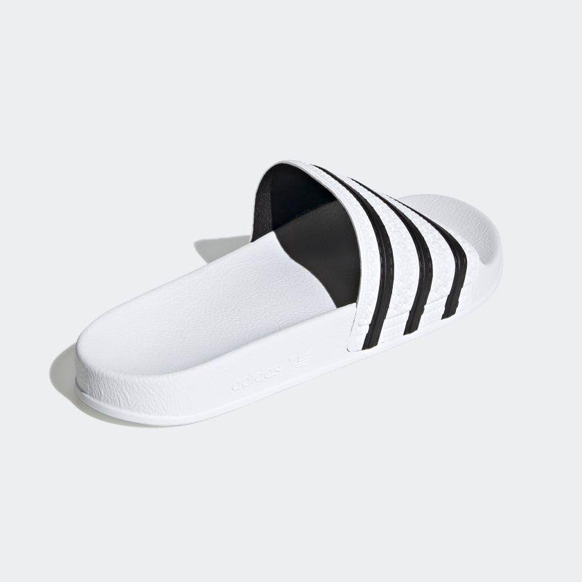 Adidas Adilette Slides - White / Core Black
