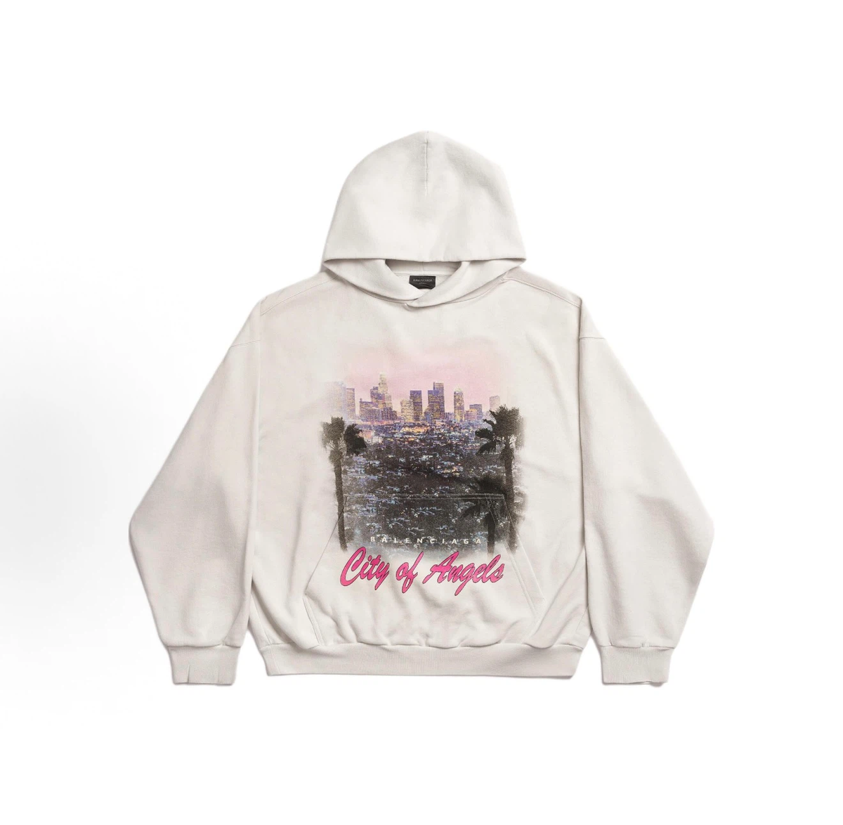 Balenciaga Print Loose Fit Hoodie